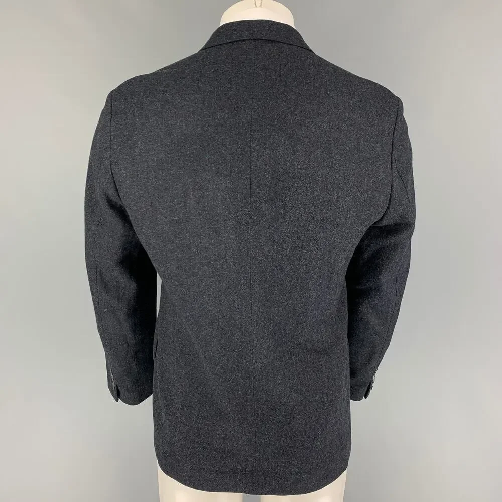 PAUL SMITH The Abbey Size 40 Regular Navy Heather Wool Cashmere Sport Coat